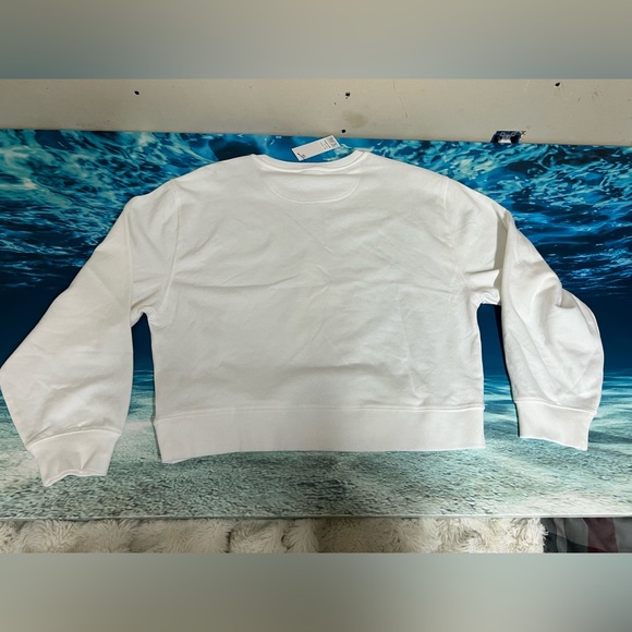 ❄️DKNY Womens White NYC Graphic Crewneck Sweatshirt P5JHTCSC XL New - Picture 7 of 8